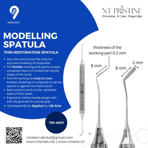 NT Pristine Modelling Spatula- Thin Restoration Spatula